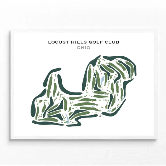 Locust Hills Golf Club, Ohio - Printed Golf Course
