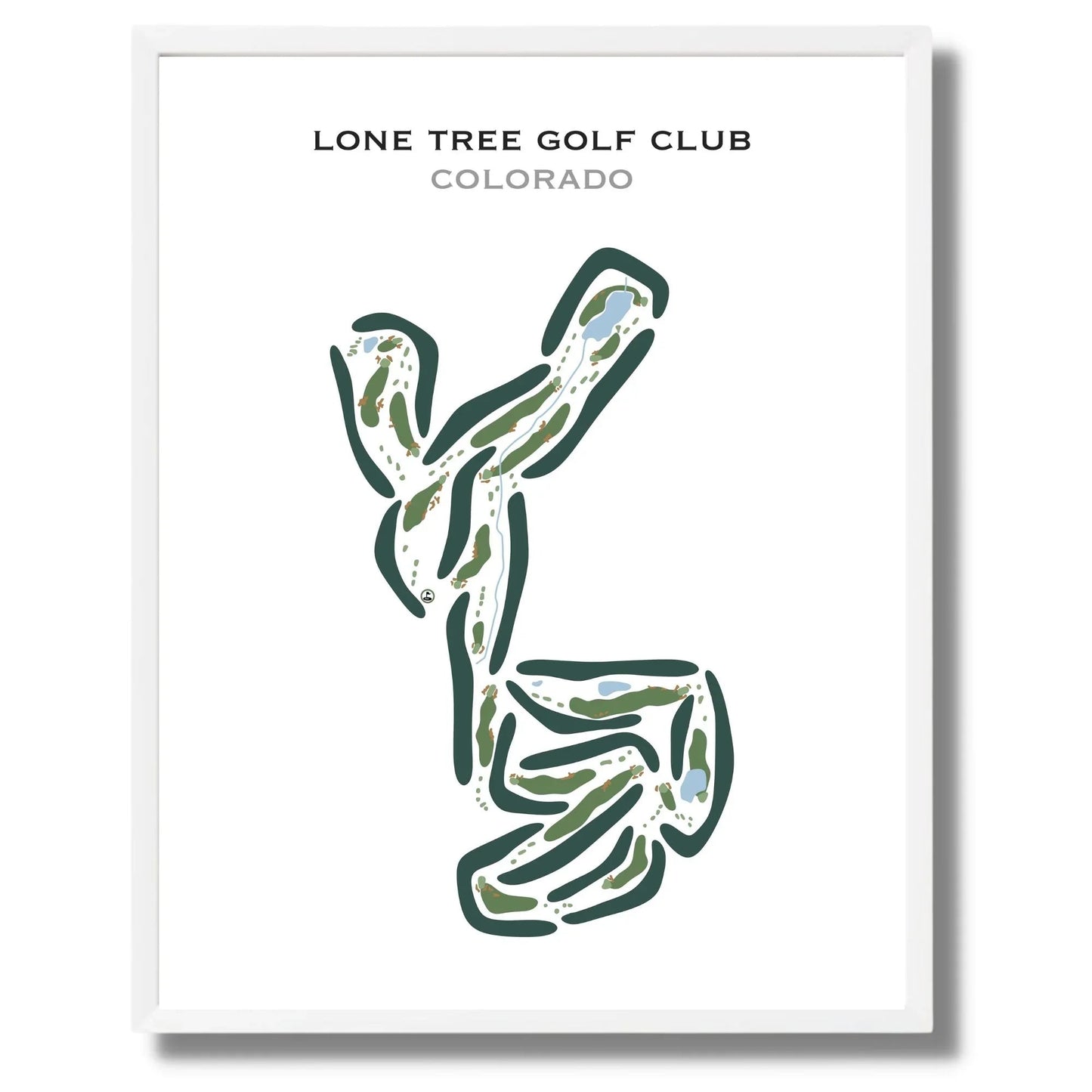 Lone Tree Golf Club, Colorado - Printed Golf Courses