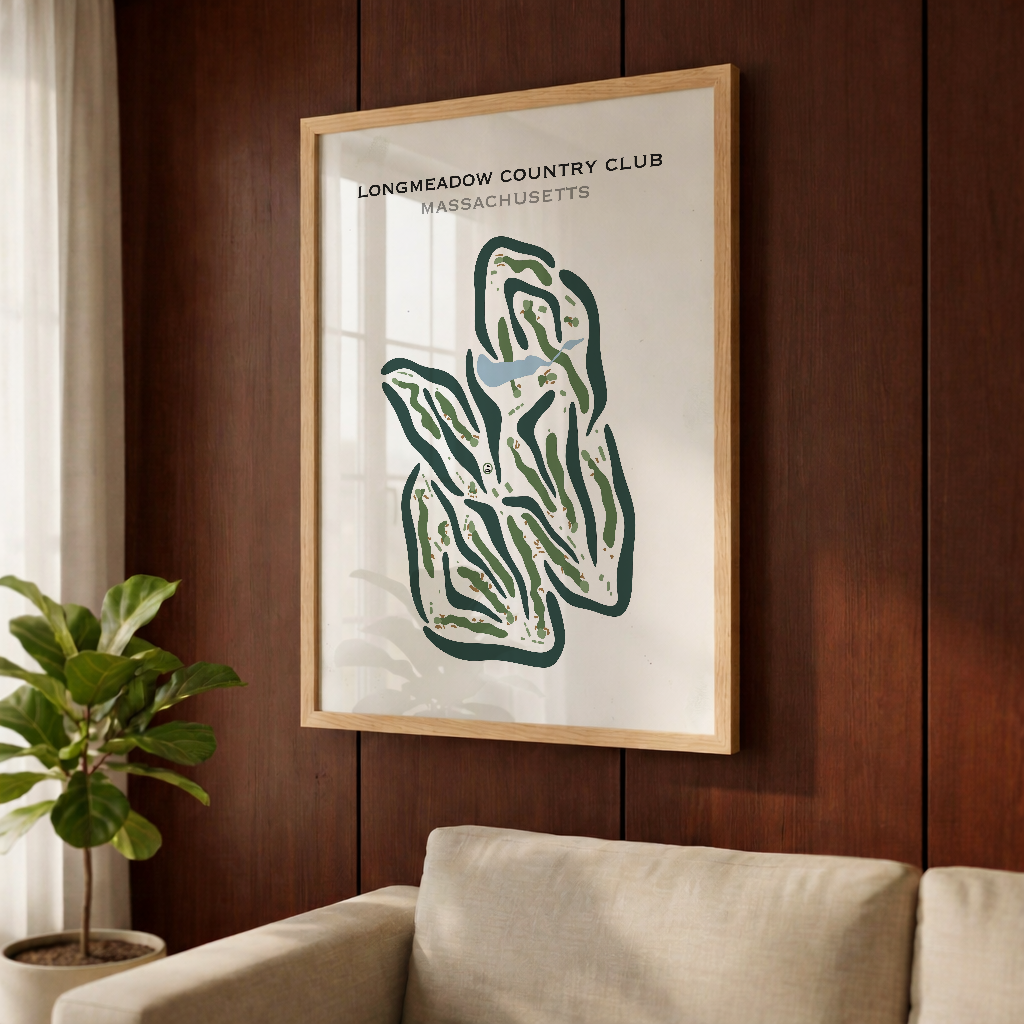 Longmeadow Country Club, Massachusetts - Printed Golf Courses