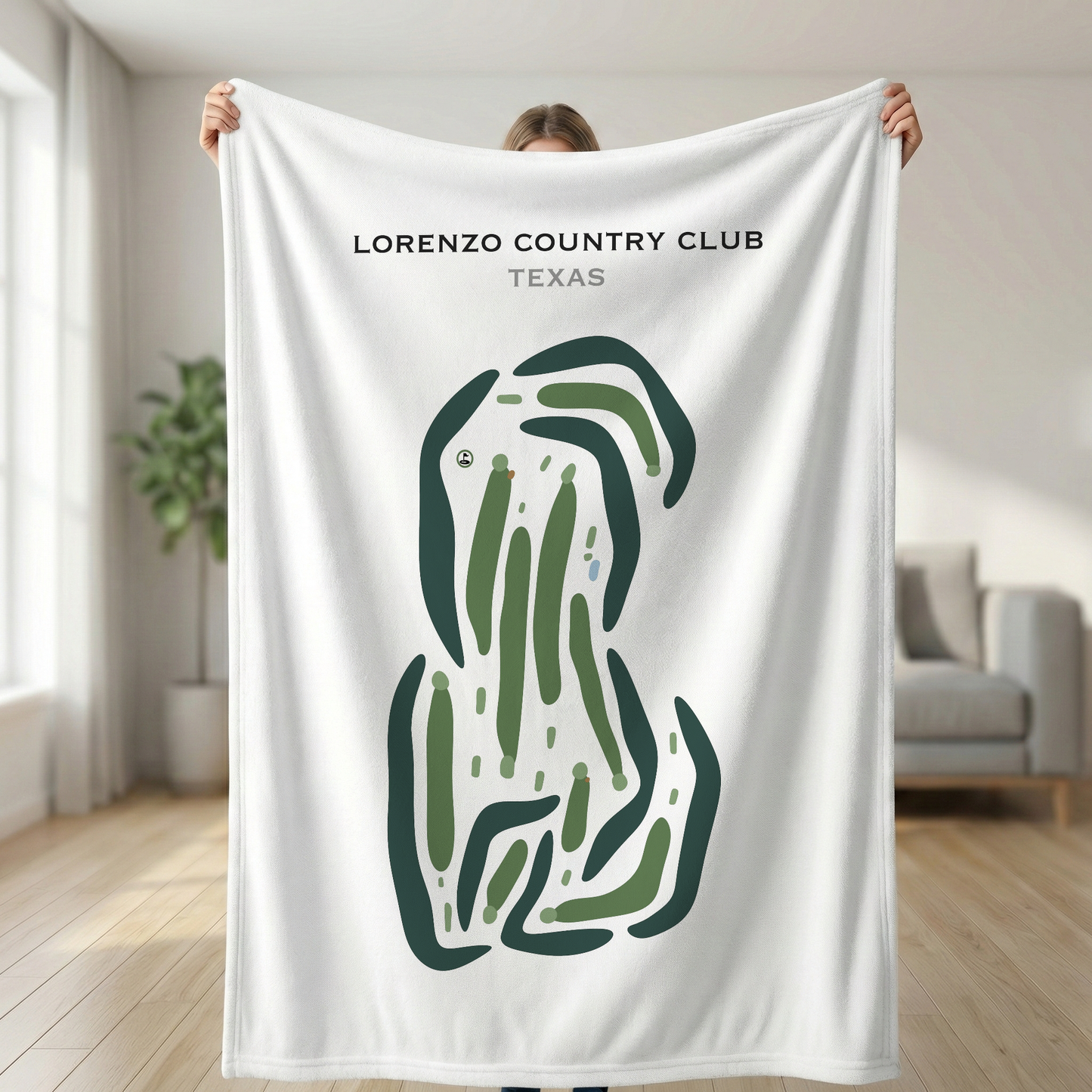 Lorenzo Country Club, Texas - Printed Golf Courses
