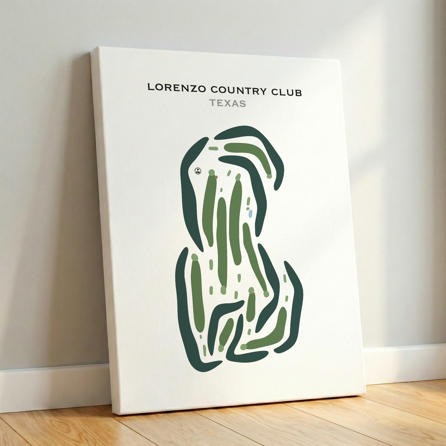 Lorenzo Country Club, Texas - Printed Golf Courses