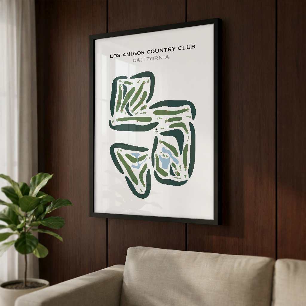 Los Amigos Country Club, California - Printed Golf Courses