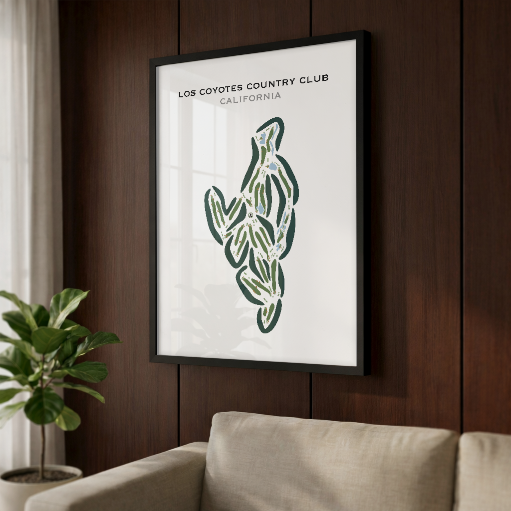 Los Coyotes Country Club, California - Printed Golf Courses