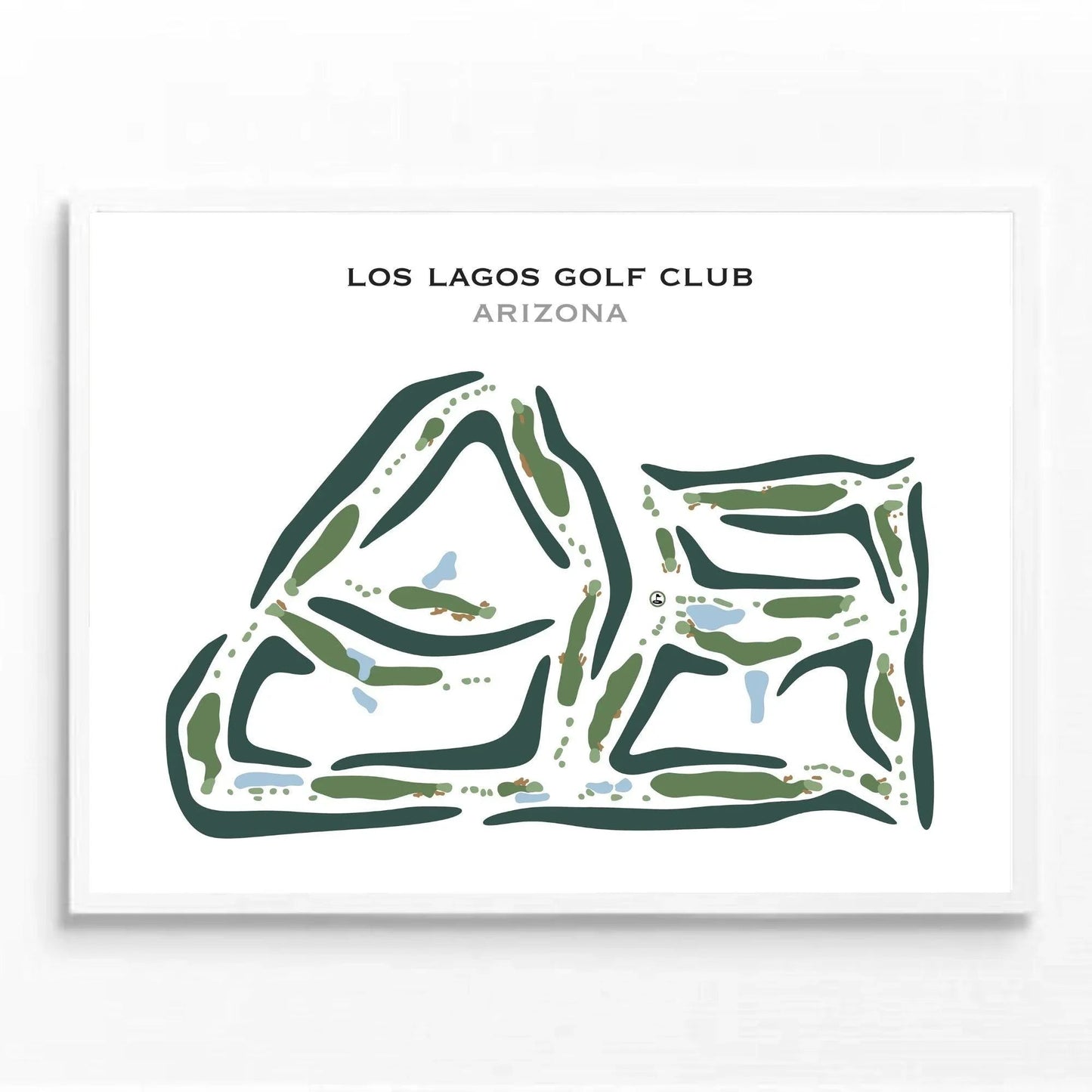 Los Lagos Golf Club, Arizona - Printed Golf Course