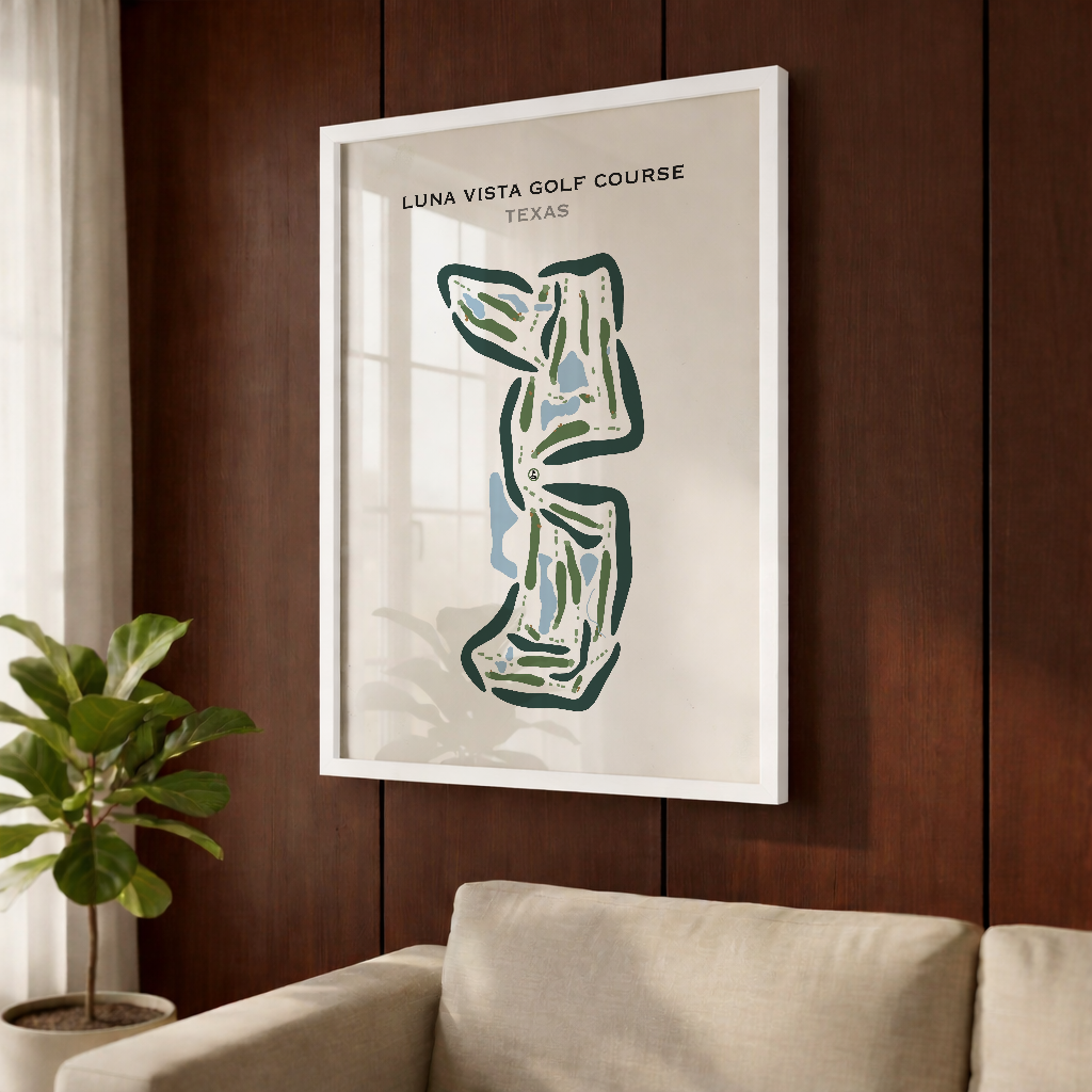 Luna Vista Golf Course, Texas - Printed Golf Courses