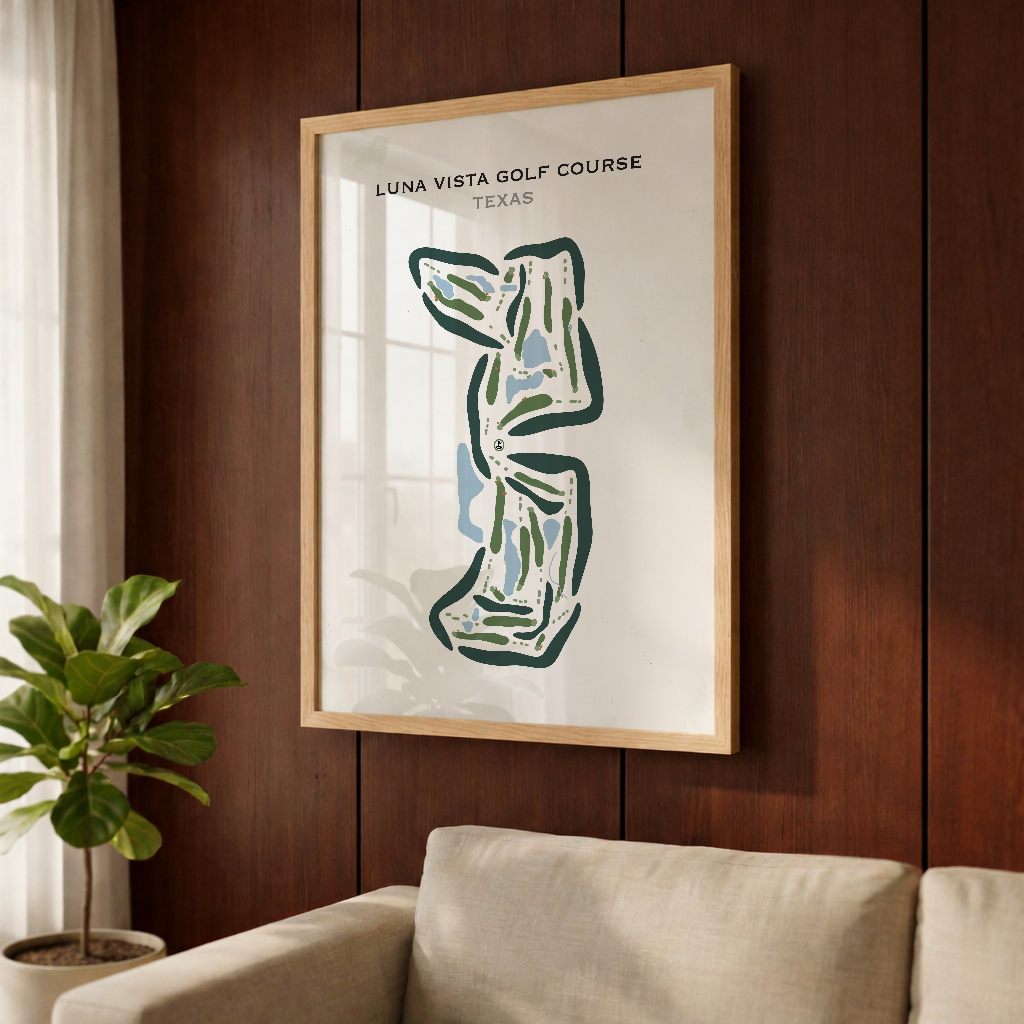 Luna Vista Golf Course, Texas - Printed Golf Courses