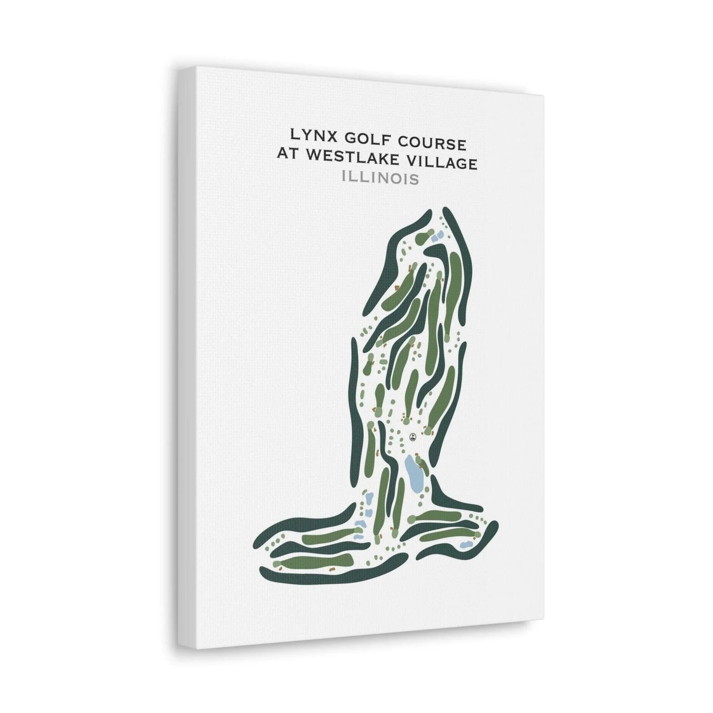 Lynx Golf Course at Westlake Village, Illinois - Printed Golf Course