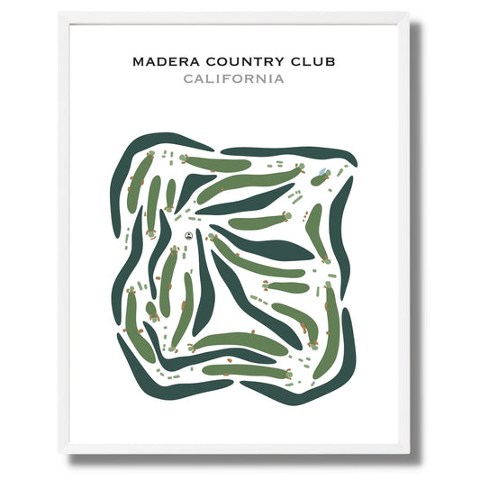 Madera Country Club, California - Printed Golf Courses