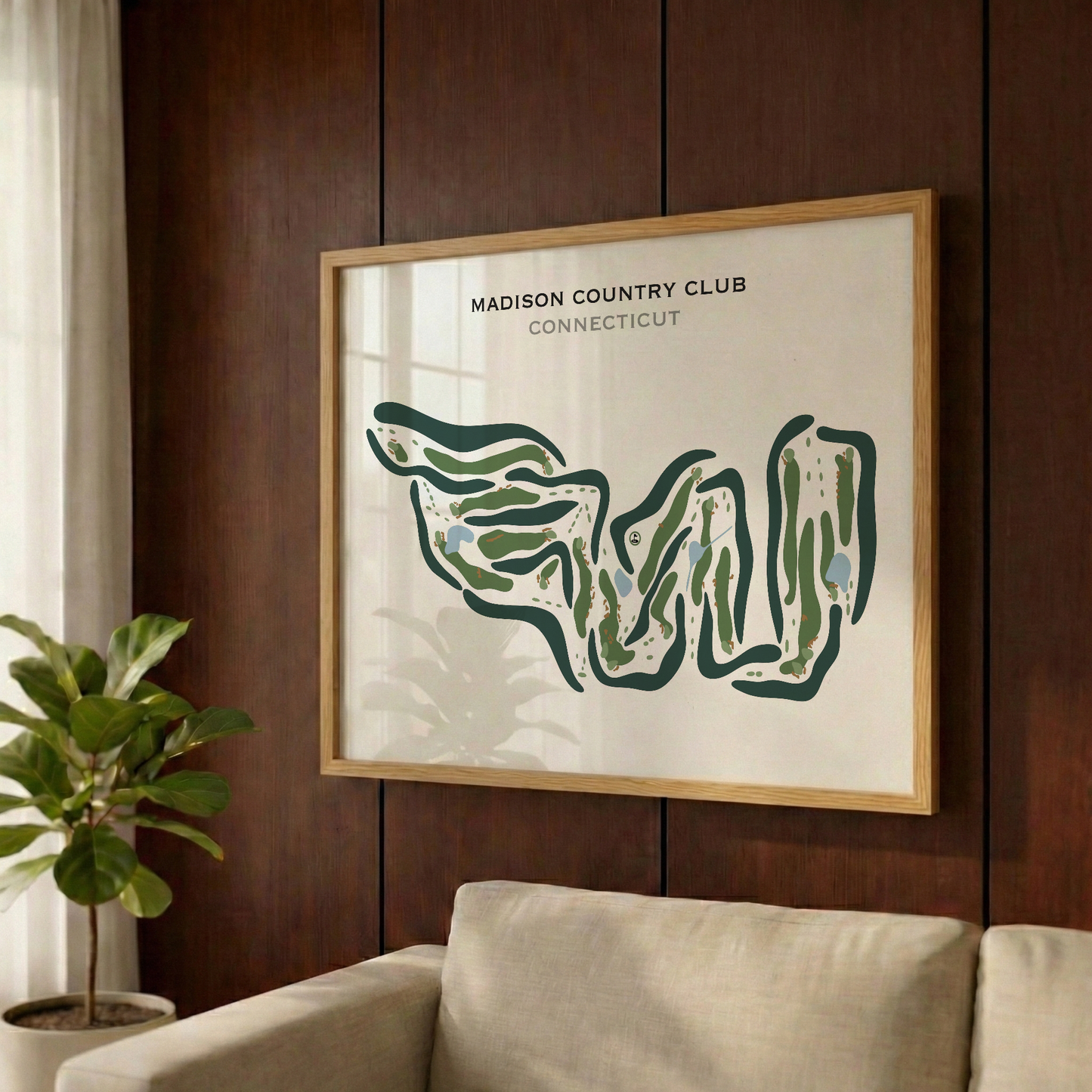Madison Country Club, Connecticut - Printed Golf Courses