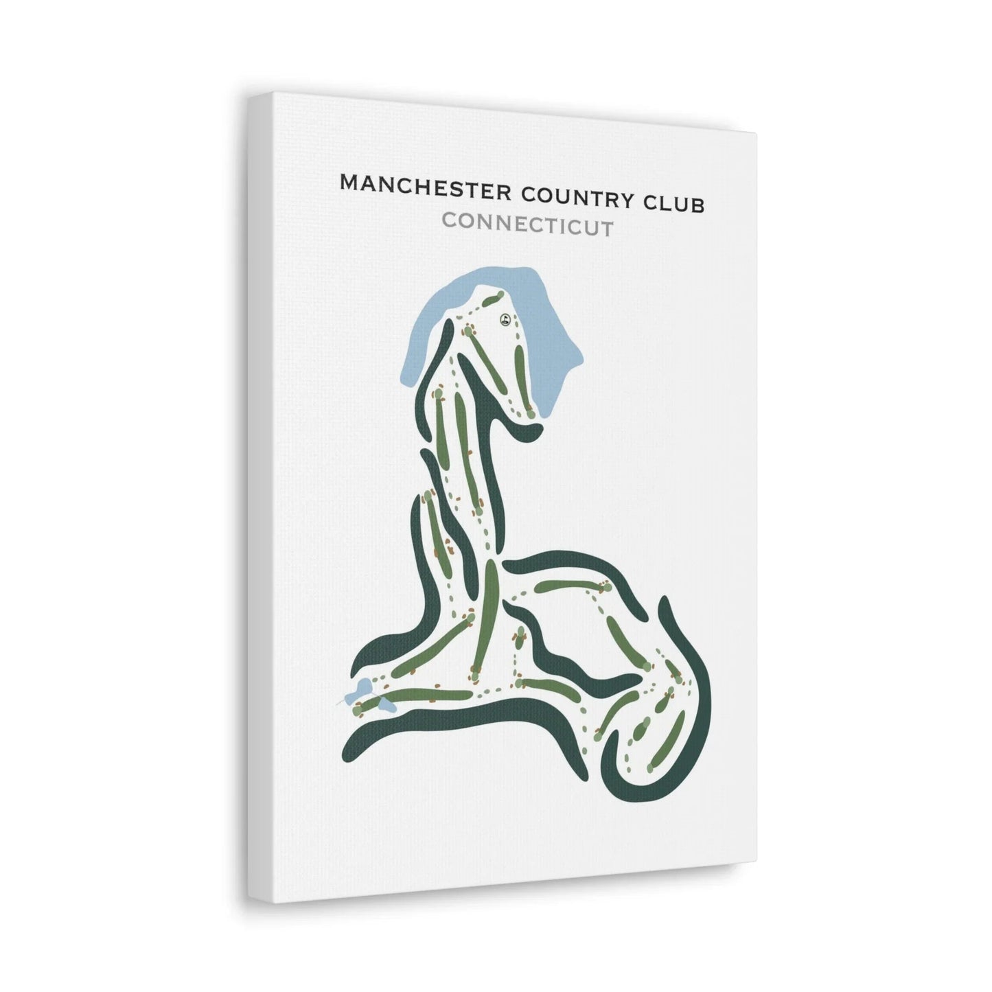Manchester Country Club, Connecticut - Printed Golf Courses