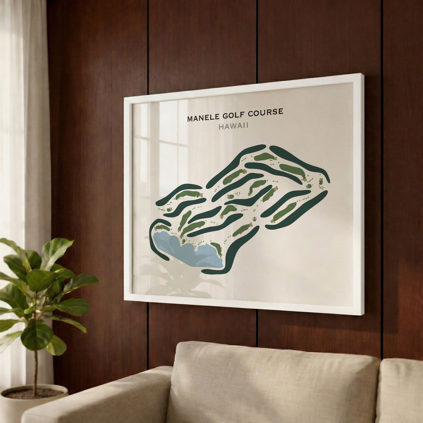 Manele Golf Course, Hawaii - Printed Golf Courses