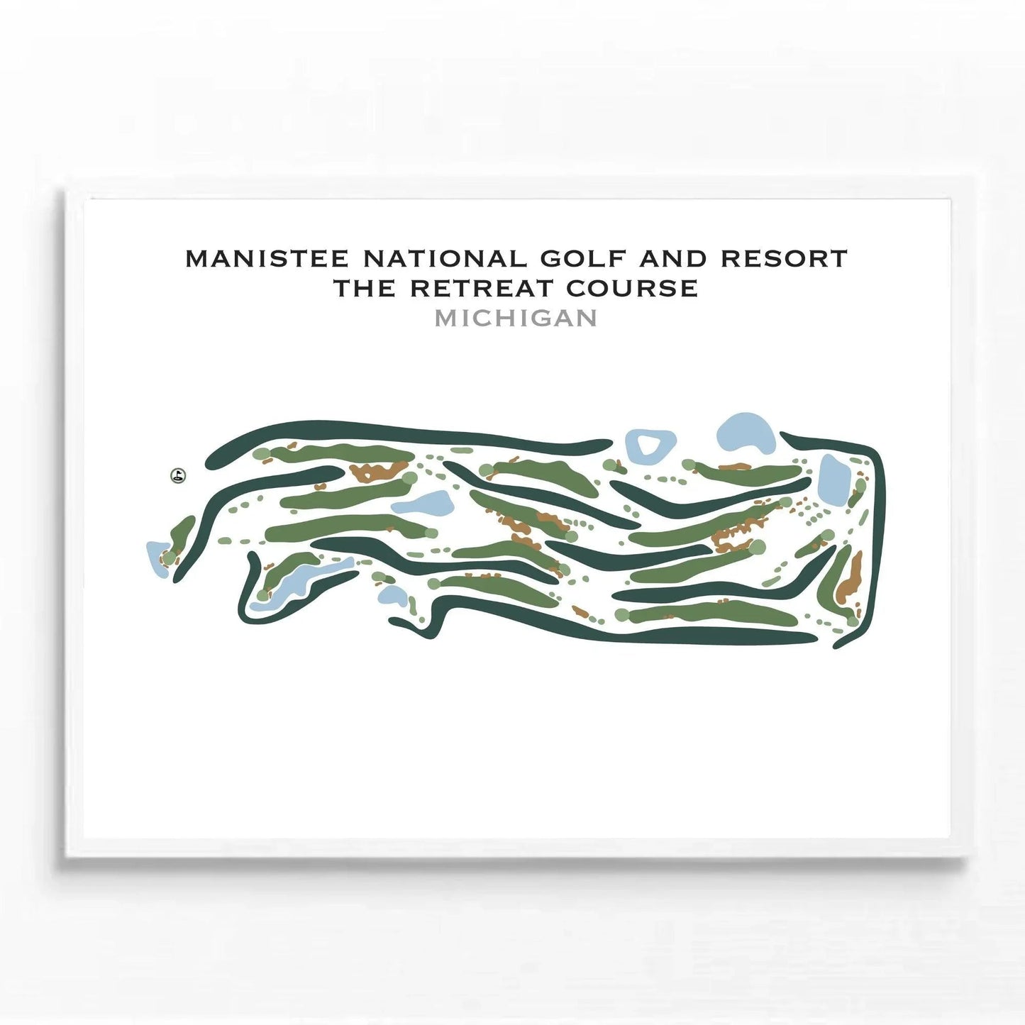 Manistee National Golf & Resort, The Retreat Course, Michigan - Printed Golf Course