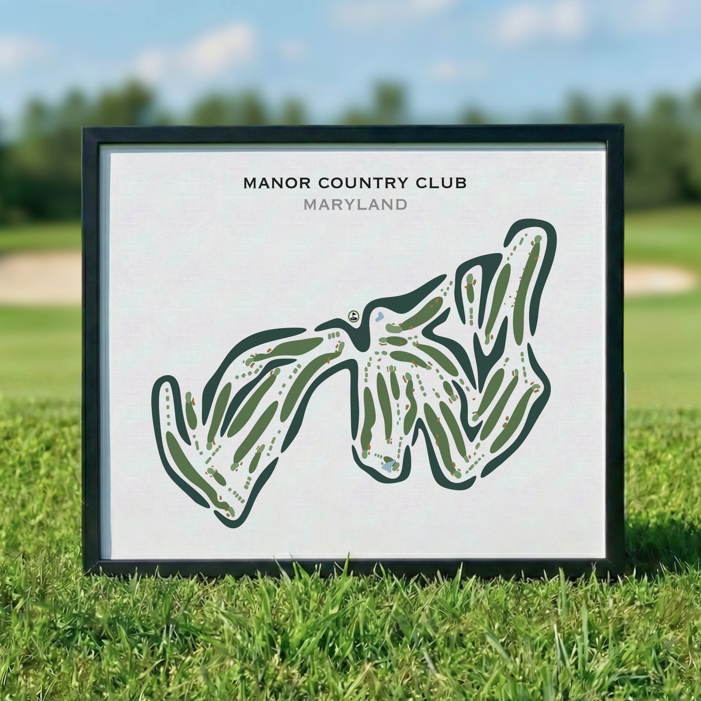 Manor Country Club, Maryland - Printed Golf Courses