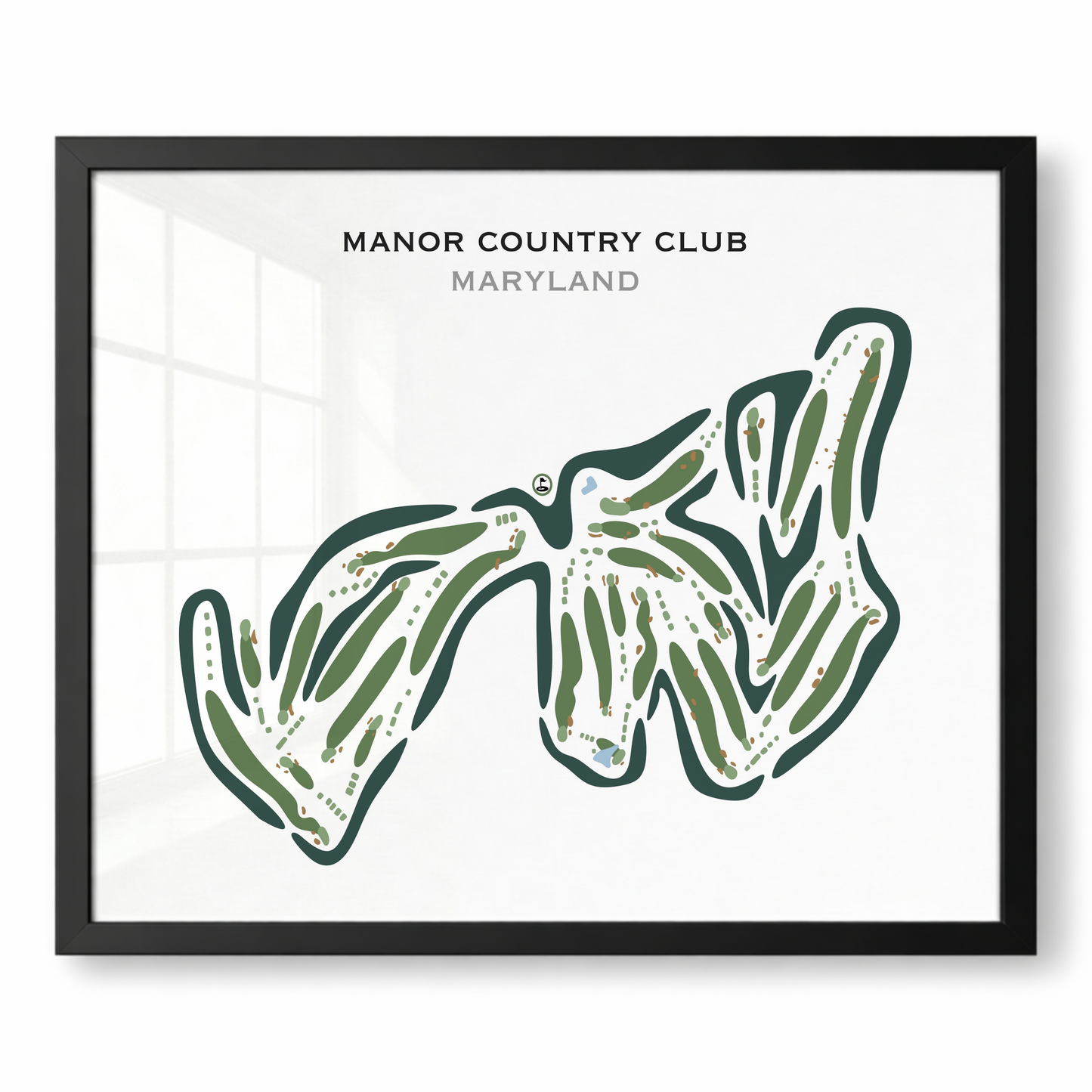 Manor Country Club, Maryland - Printed Golf Courses