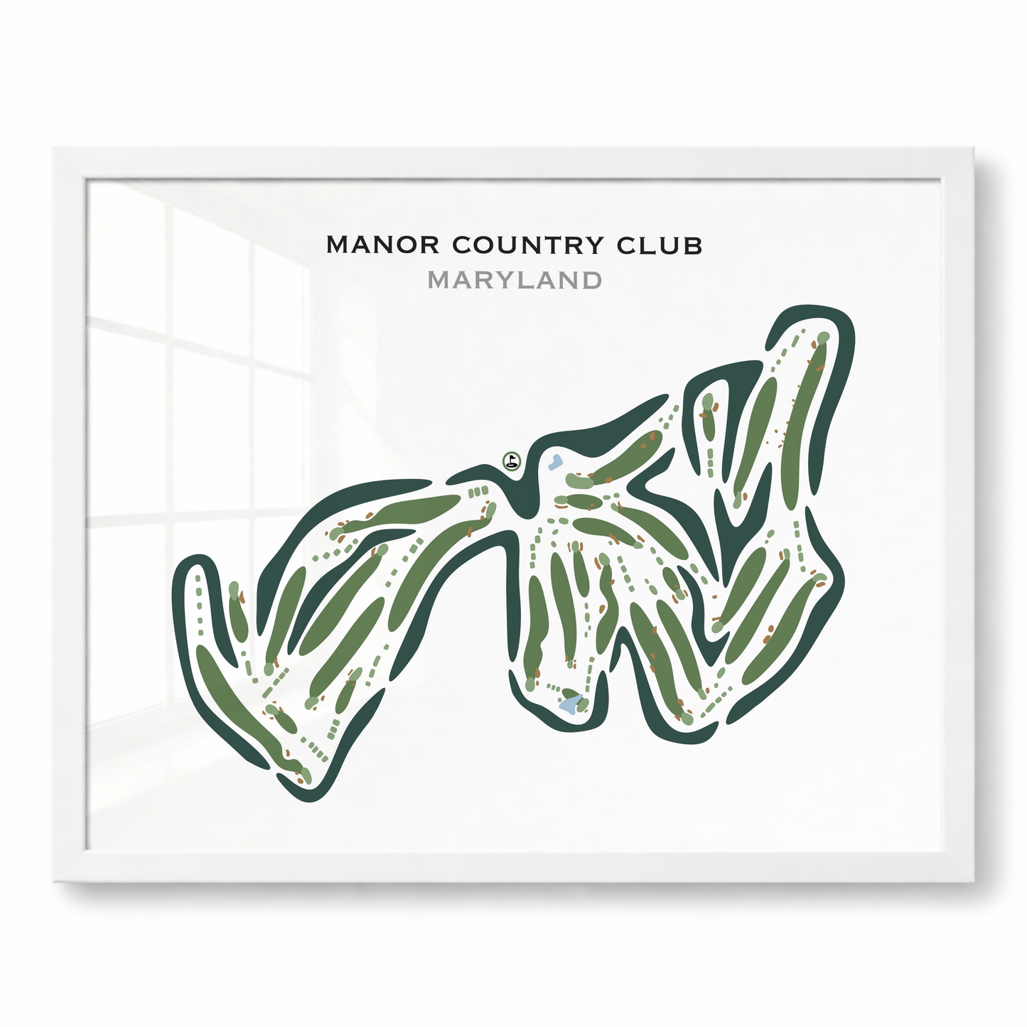 Manor Country Club, Maryland - Printed Golf Courses