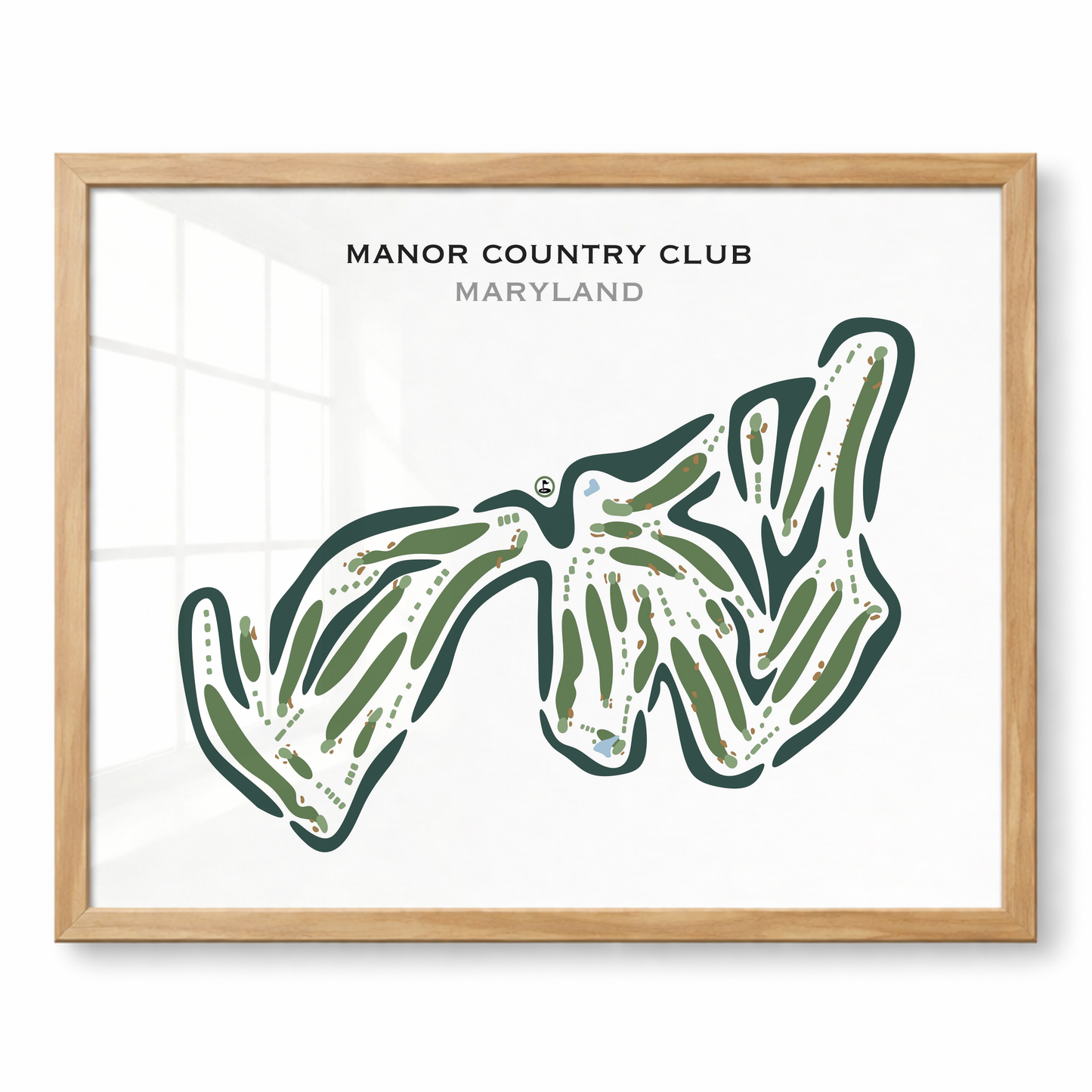 Manor Country Club, Maryland - Printed Golf Courses