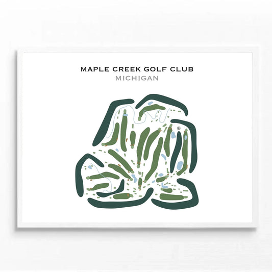 Maple Creek Golf Club, Michigan - Printed Golf Courses