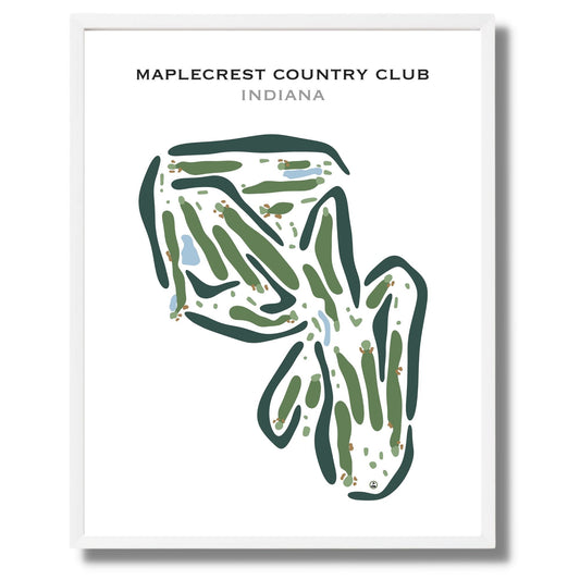 Maplecrest Country Club, Indiana - Printed Golf Courses