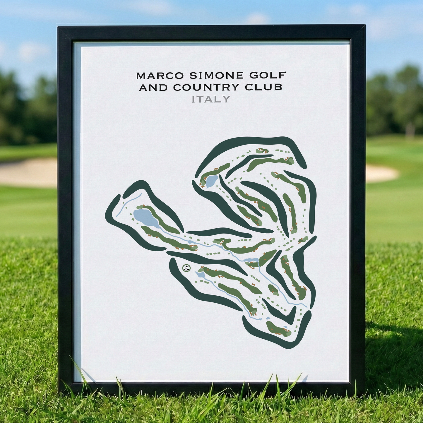 Marco Simone Golf & Country Club, Italy - Printed Golf Courses