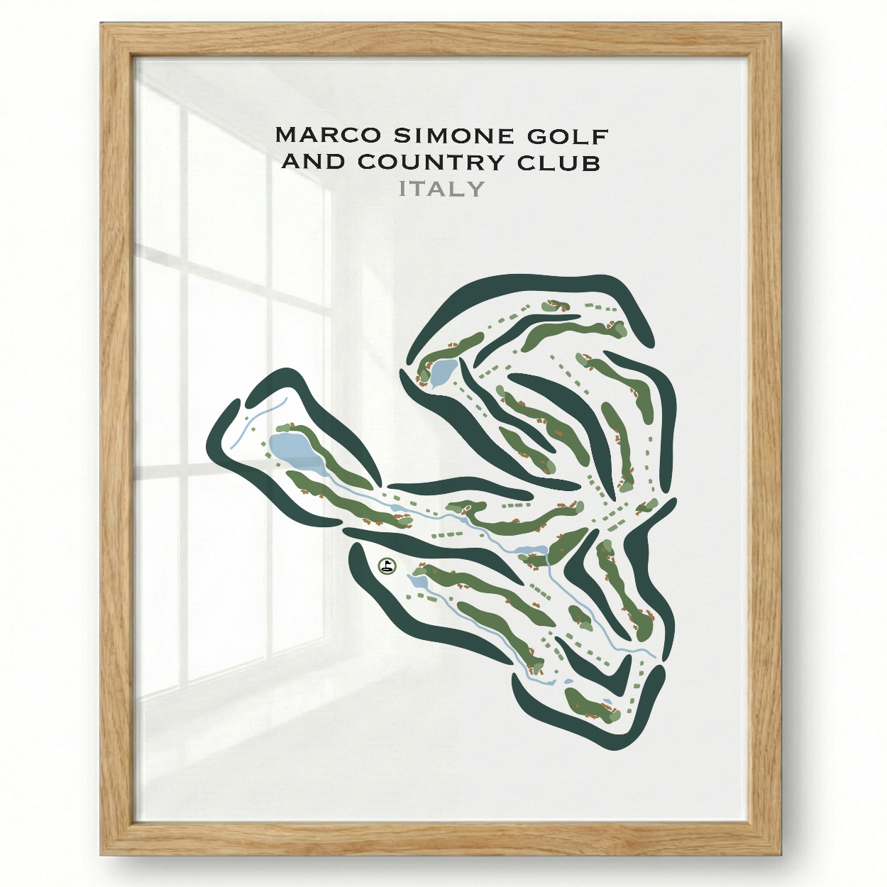 Marco Simone Golf & Country Club, Italy - Printed Golf Courses