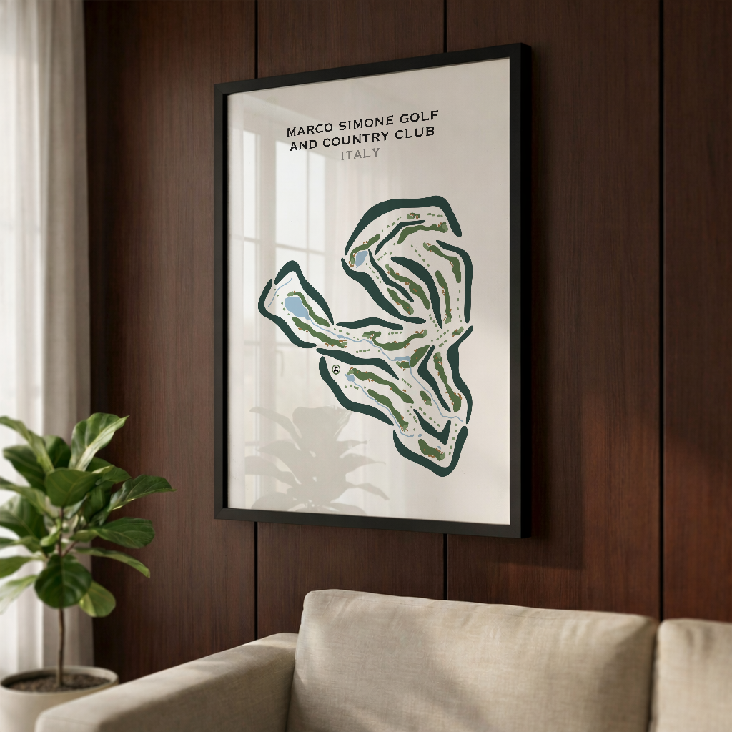 Marco Simone Golf & Country Club, Italy - Printed Golf Courses