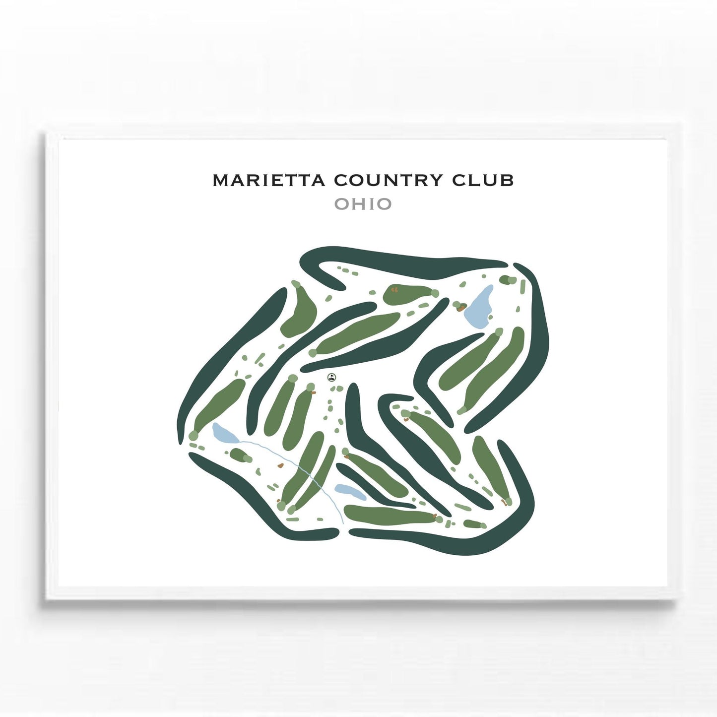Marietta Country Club, Ohio - Printed Golf Courses