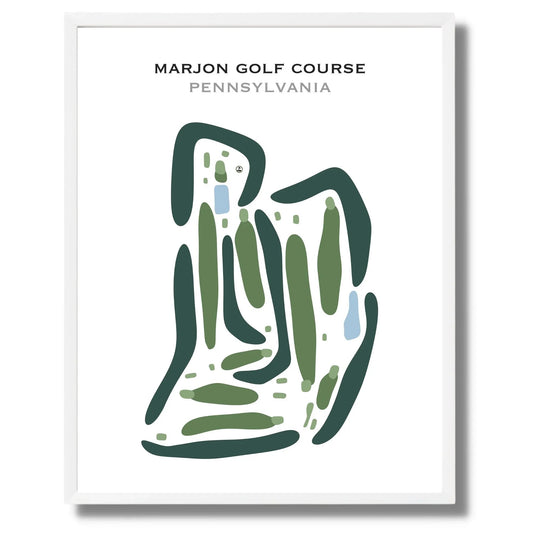 Marjon Golf Course, Pennsylvania - Printed Golf Courses