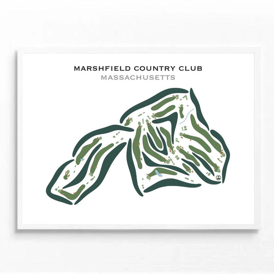 Marshfield Country Club, Massachusetts - Printed Golf Courses