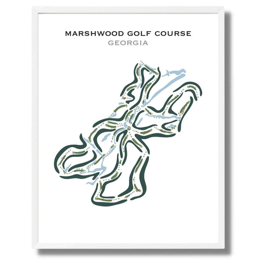 Marshwood Golf Course, Georgia - Printed Golf Courses
