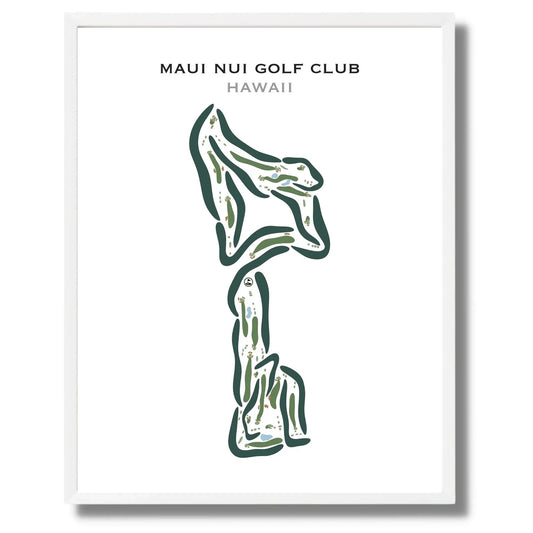 Maui Nui Golf Club, Hawaii - Printed Golf Courses