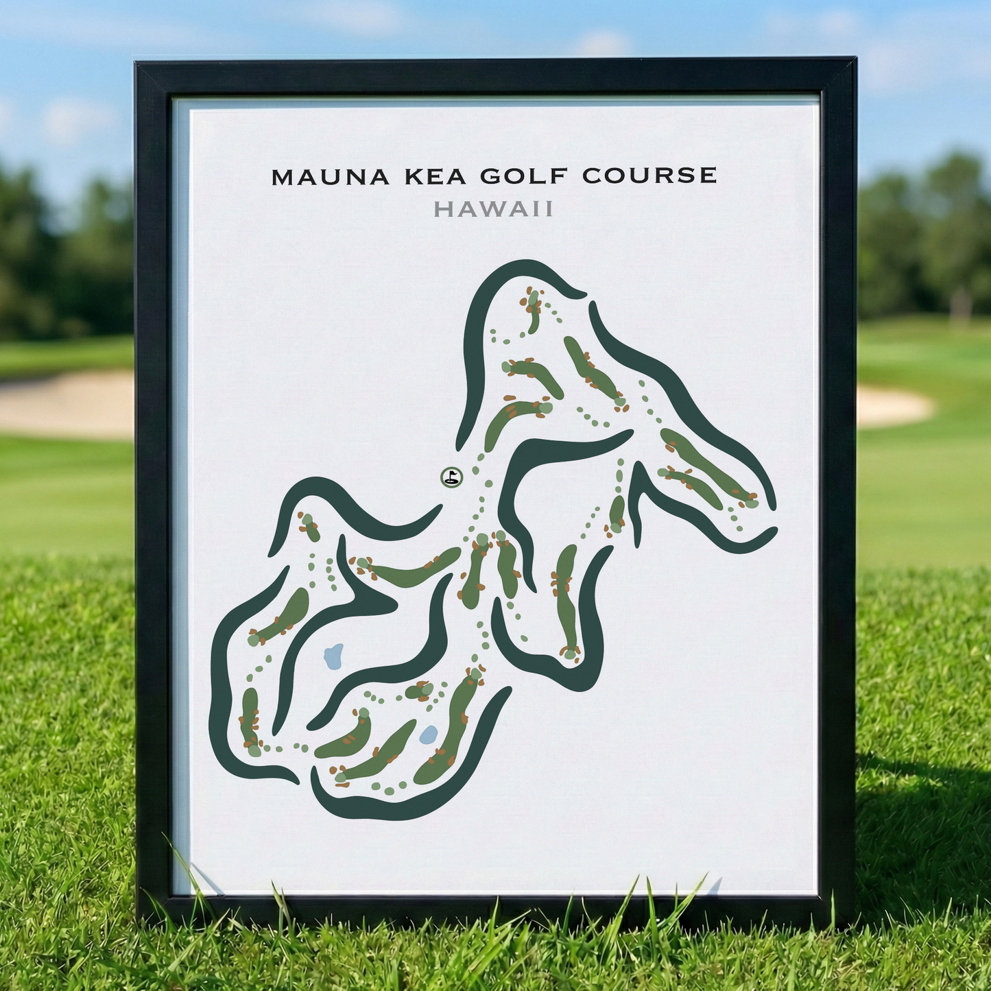 Mauna Kea Golf Course, Hawaii - Printed Golf Courses