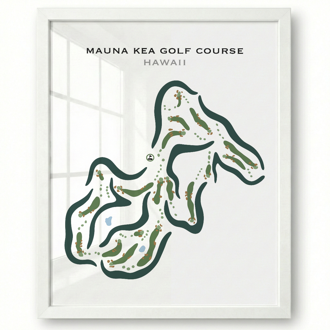 Mauna Kea Golf Course, Hawaii - Printed Golf Courses