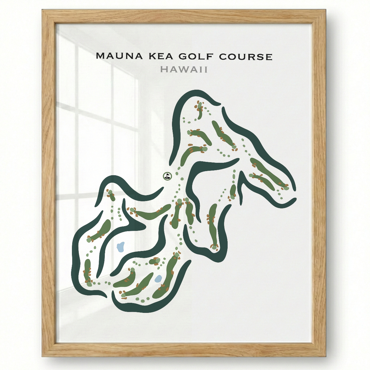 Mauna Kea Golf Course, Hawaii - Printed Golf Courses