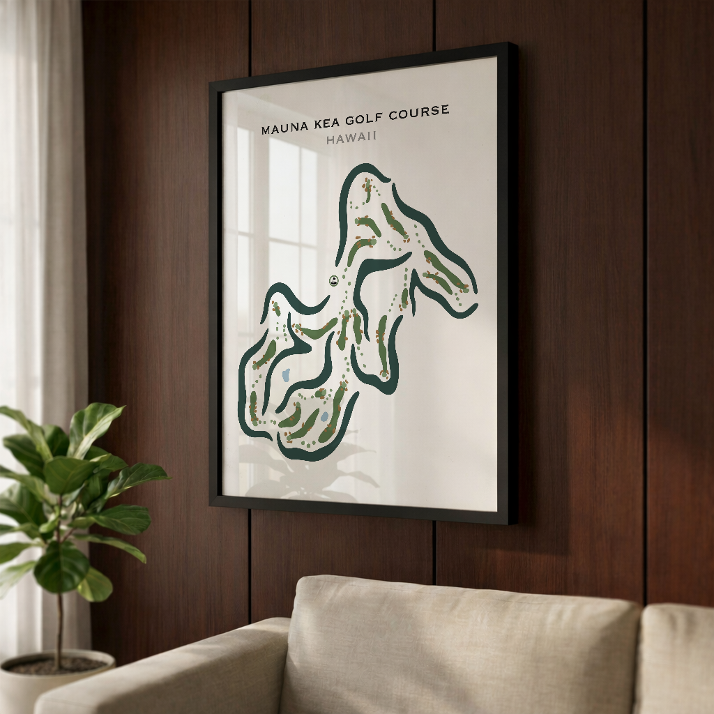 Mauna Kea Golf Course, Hawaii - Printed Golf Courses