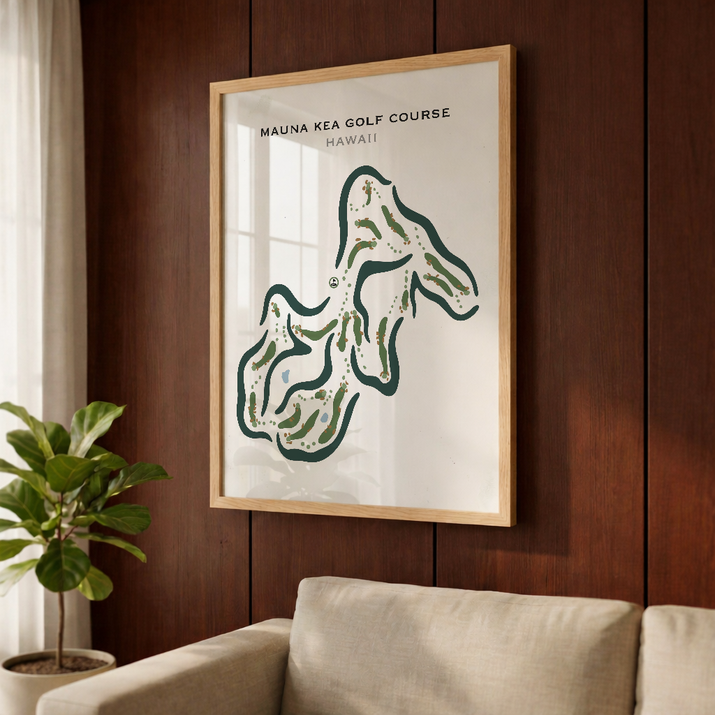 Mauna Kea Golf Course, Hawaii - Printed Golf Courses