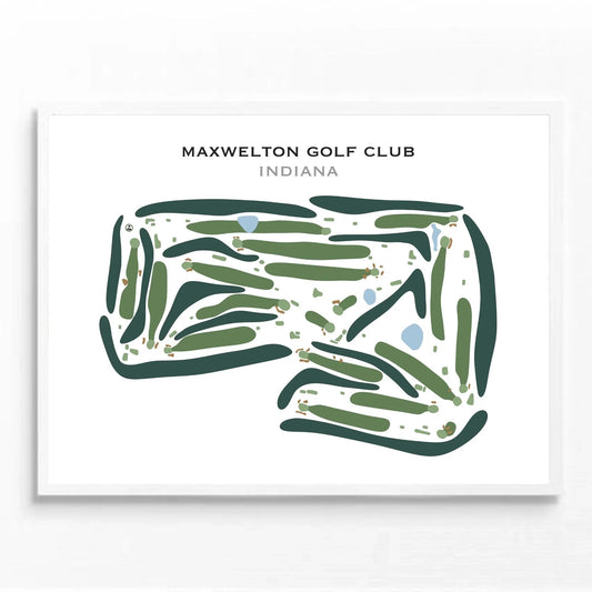 Maxwelton Golf Club, Indiana - Printed Golf Course