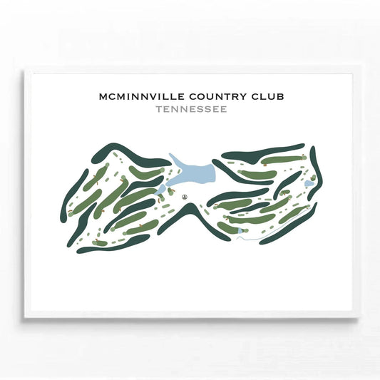 McMinnville Country Club, Tennessee - Printed Golf Course