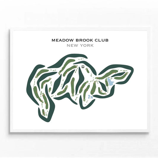 Meadow Brook Club, New York - Printed Golf Courses