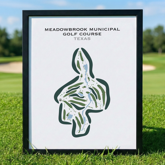 Meadowbrook Municipal Golf Course, Texas - Printed Golf Courses