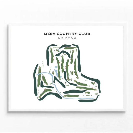 Mesa Country Club, Arizona - Printed Golf Course
