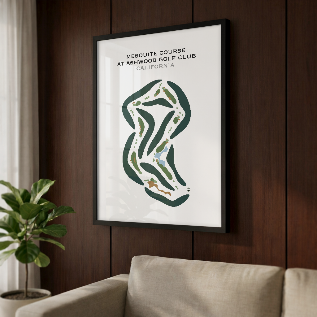 Mesquite Course at Ashwood Golf Club, California - Printed Golf Courses