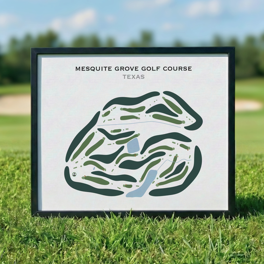 Mesquite Grove Golf Course, Texas - Printed Golf Courses
