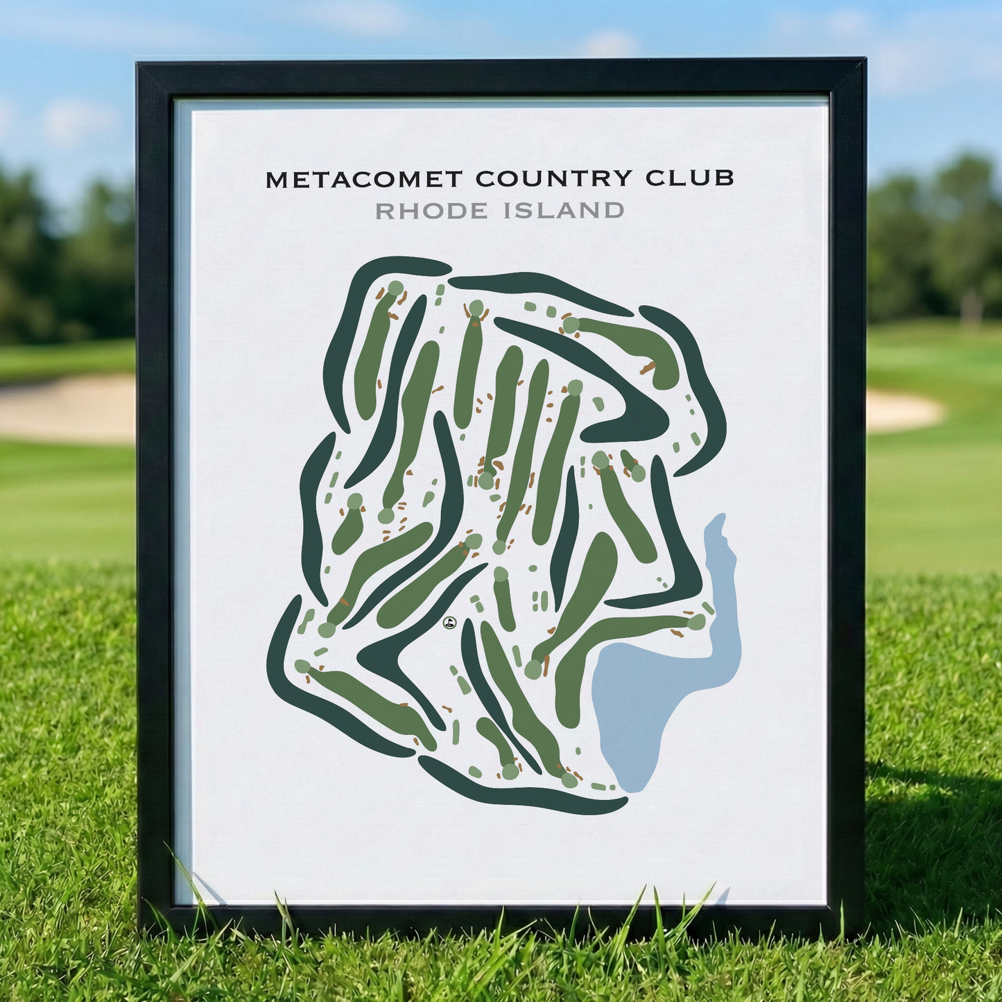 Metacomet Country Club, Rhode Island - Printed Golf Course