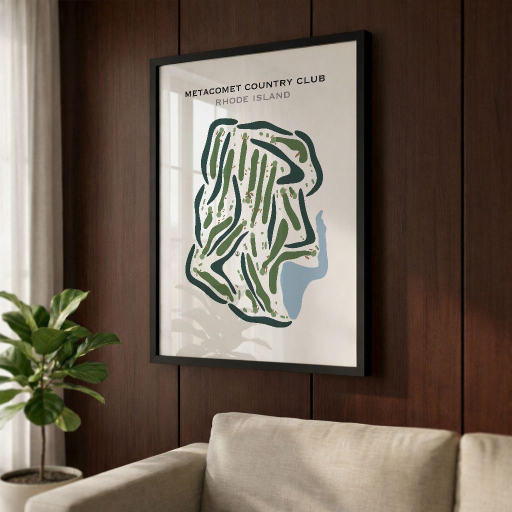 Metacomet Country Club, Rhode Island - Printed Golf Course