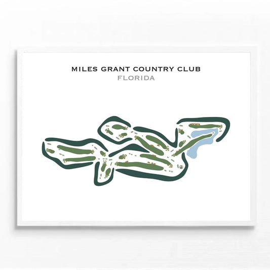 Miles Grant Country Club, Florida - Printed Golf Courses