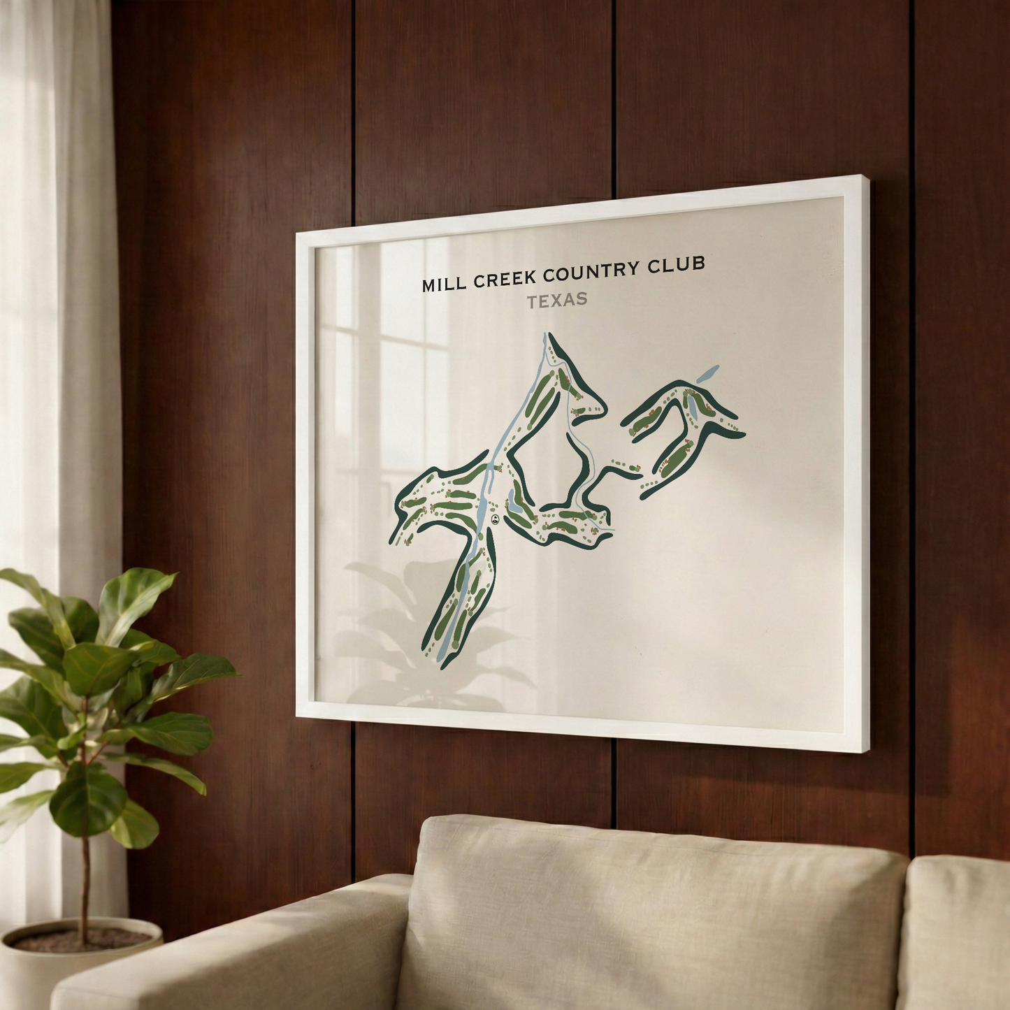 Mill Creek Country Club, Texas - Printed Golf Course