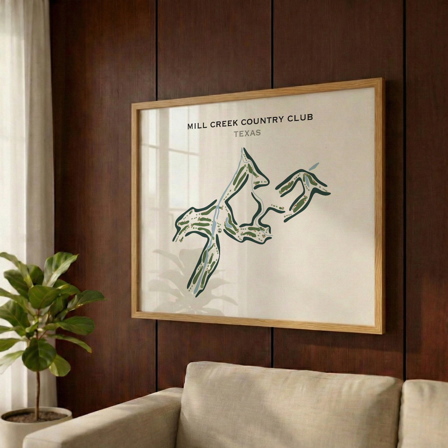 Mill Creek Country Club, Texas - Printed Golf Course