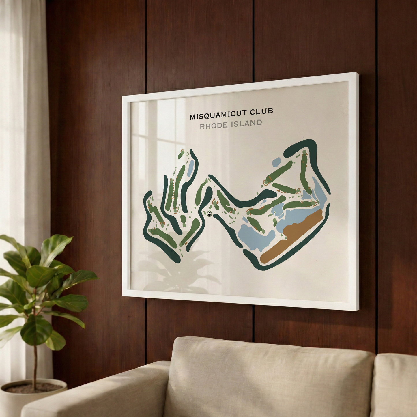 Misquamicut Golf Club, Watch Hill, Rhode Island - Printed Golf Courses