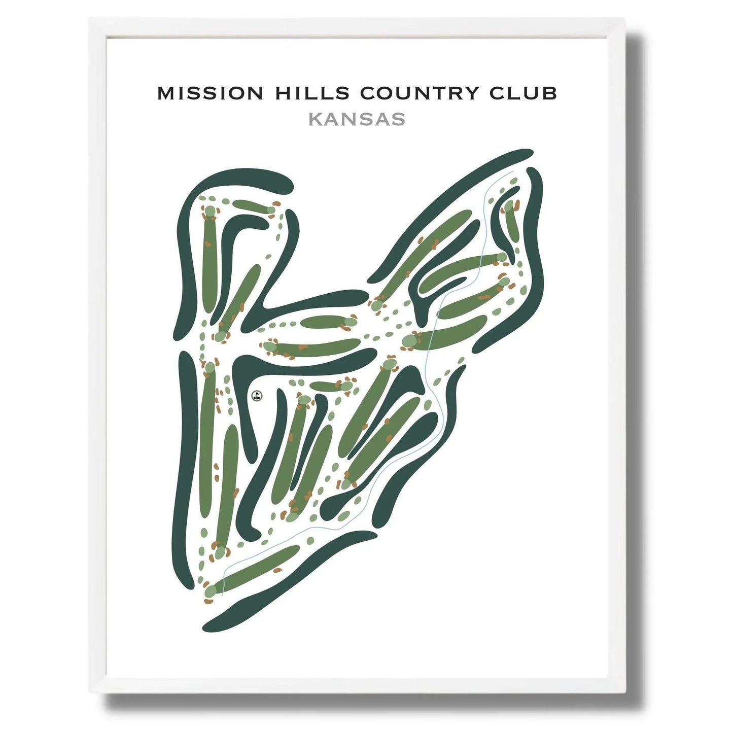 Mission Hills Country Club, Kansas - Printed Golf Courses