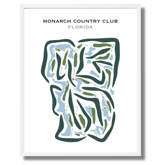 Monarch Country Club, Florida - Printed Golf Courses
